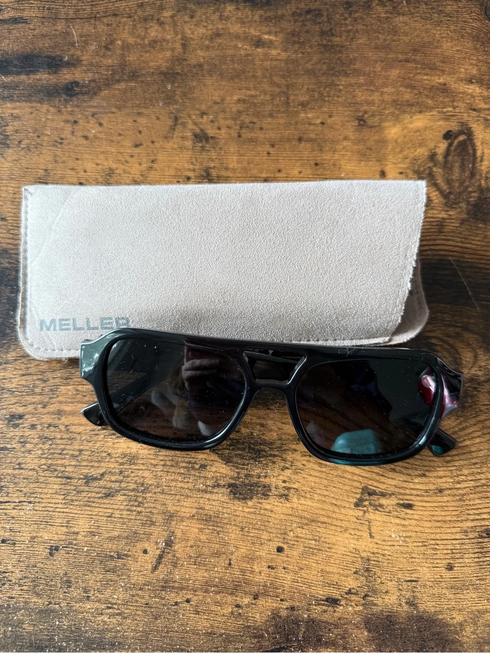 Meller Black Sunglasses with Case